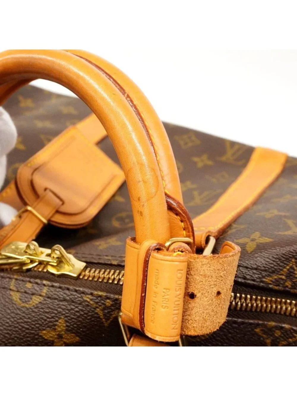 Louis Vuitton Boston Bag Monogram Keepall 50 Brown